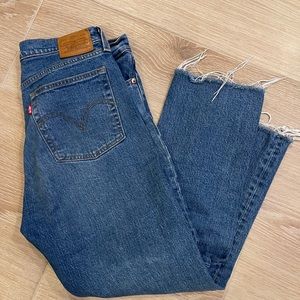 Levi’s wedgie ankle straight jeans
